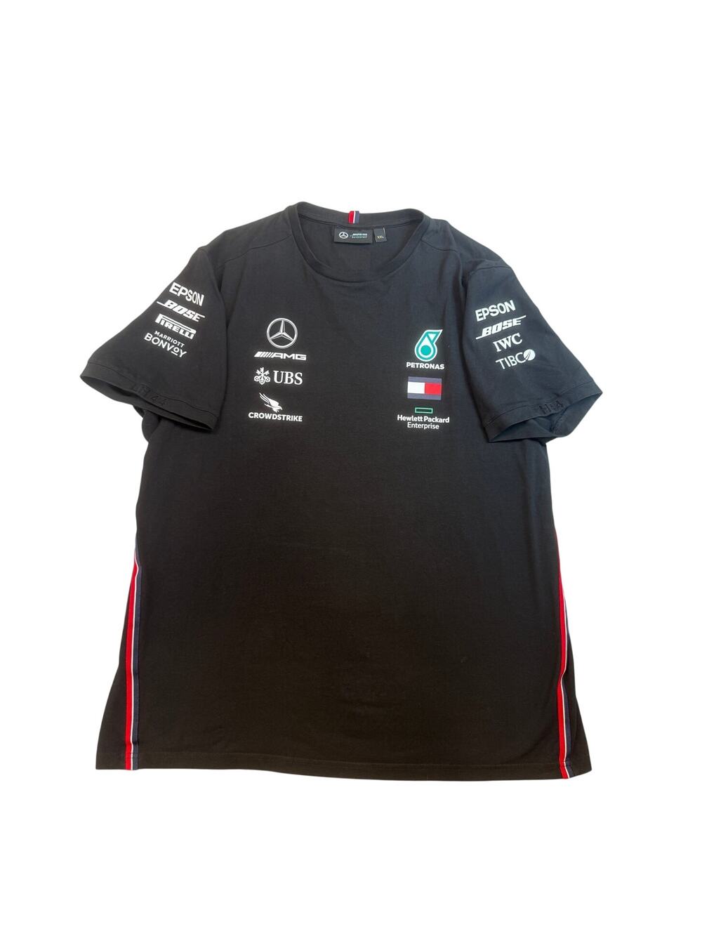 Mercedes AMG Petronas F1 Racing Team Shirt Mens XXL Black Formula 1 Motorsport
